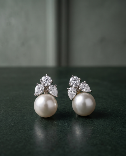 Pearl Drop Studs