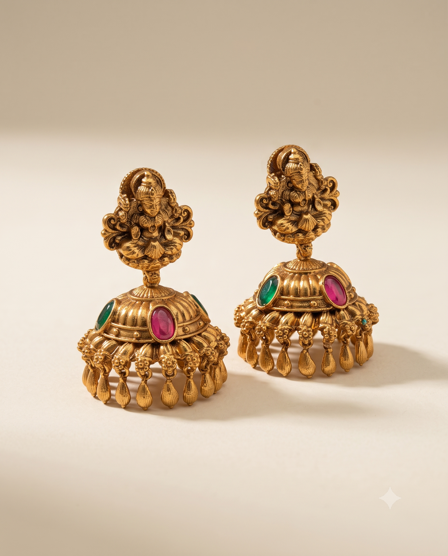 Golden Padma Necklace Set