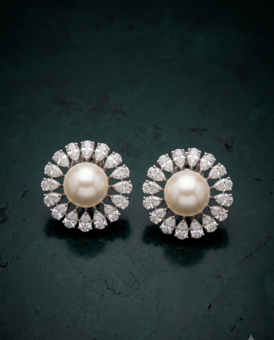 Pearl Sunburst Studs