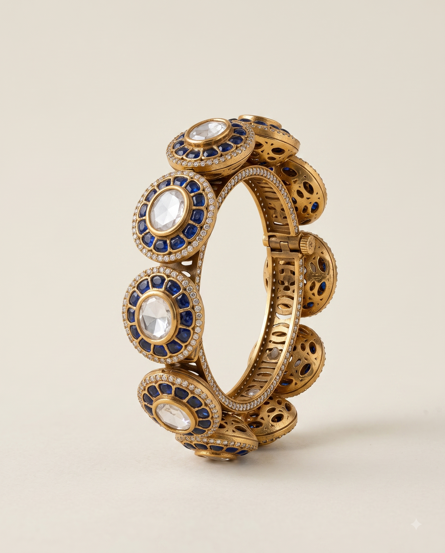 Blue Meenakari Pacheli Kada Bracelet