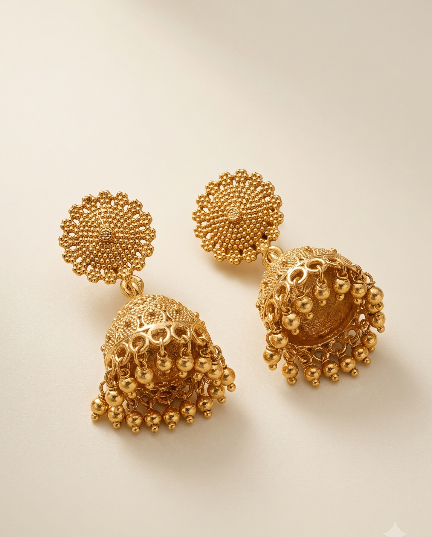 Golden Delicate Jhumkas