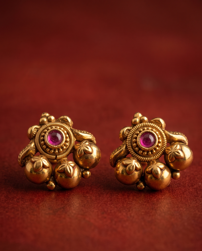 Golden Nakshi Necklace set