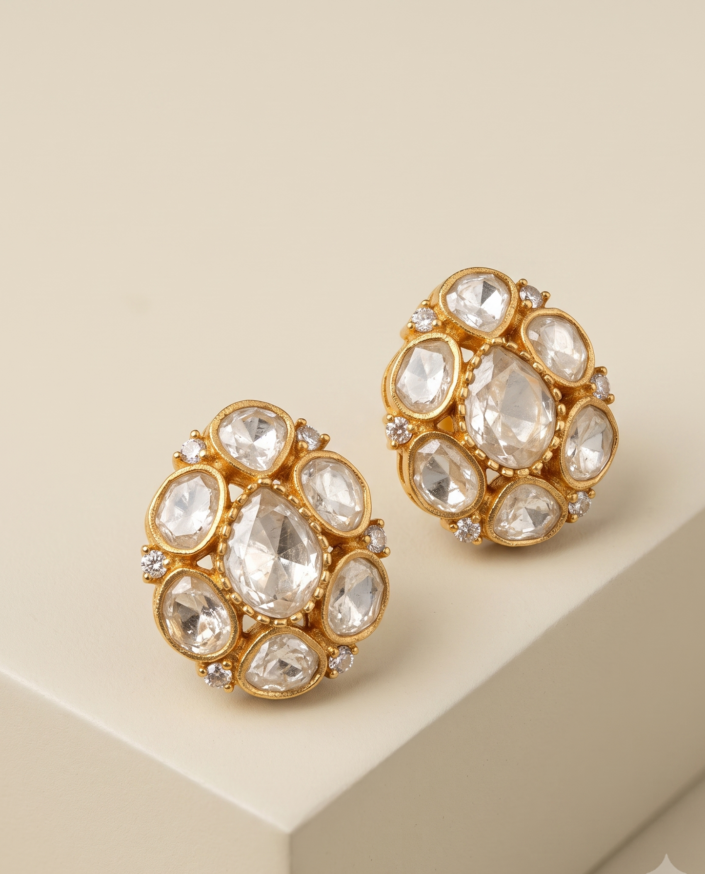 Polki Gulnaar Studs