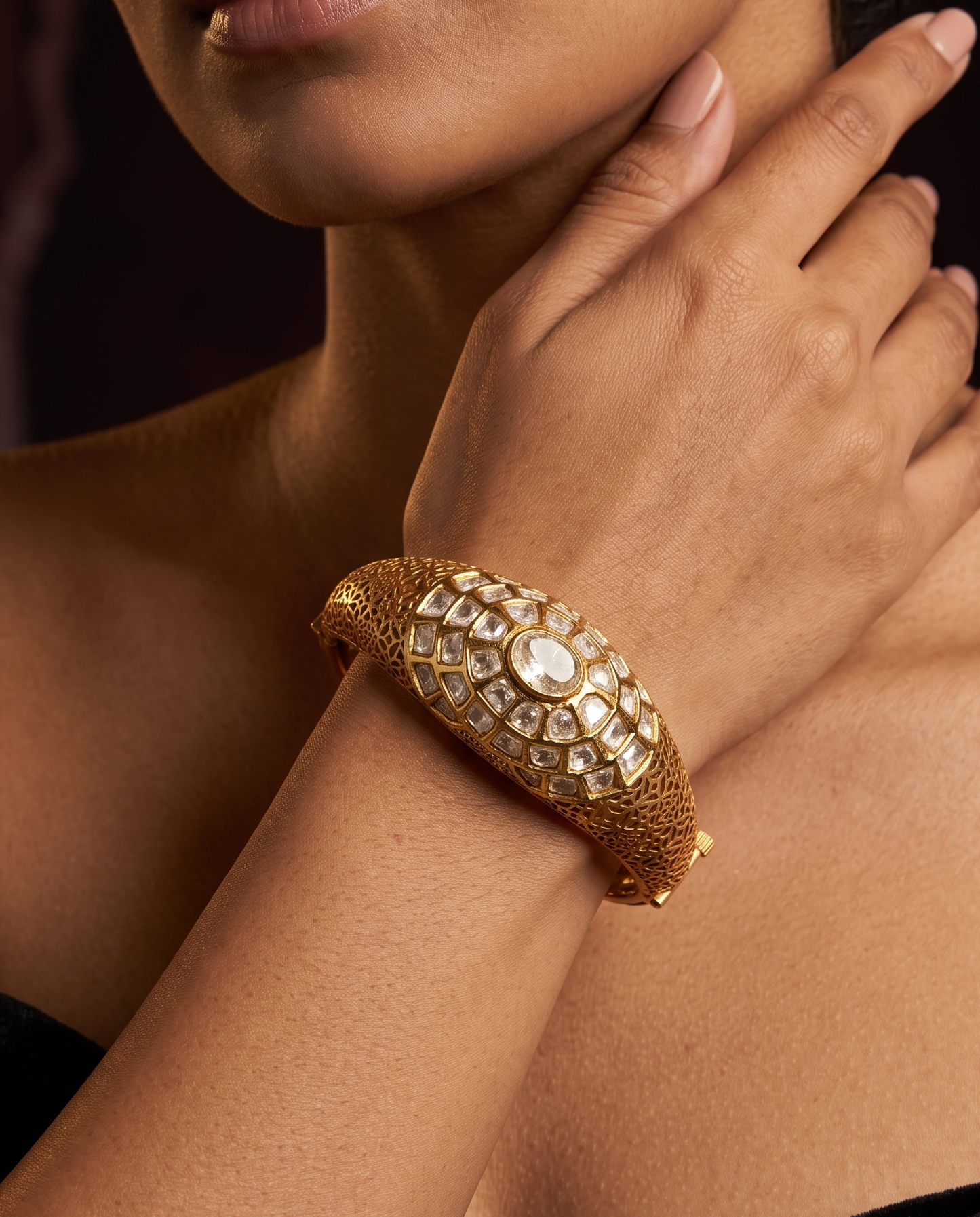 Imperial Jadau Kada Bracelet