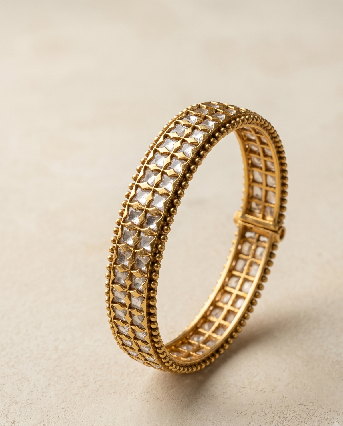Golden Polki Bracelet