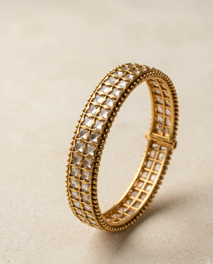 Golden Polki Bracelet