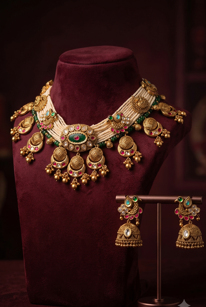 Royal Mayur Necklace Set