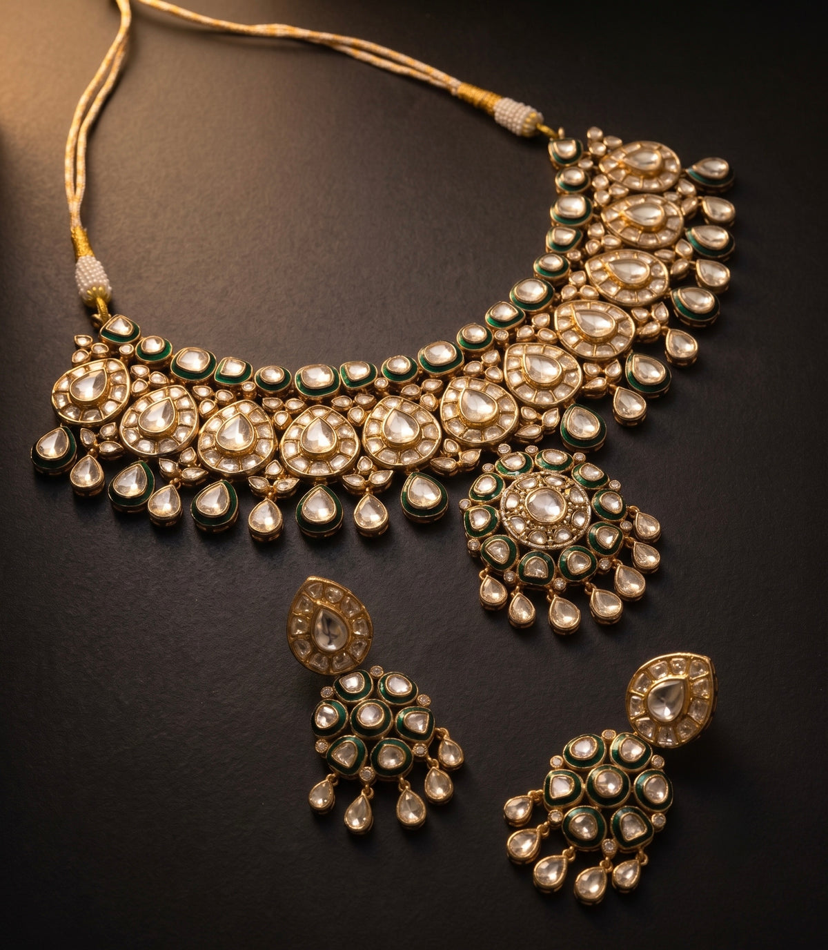 Darbaar Polki Necklace Set