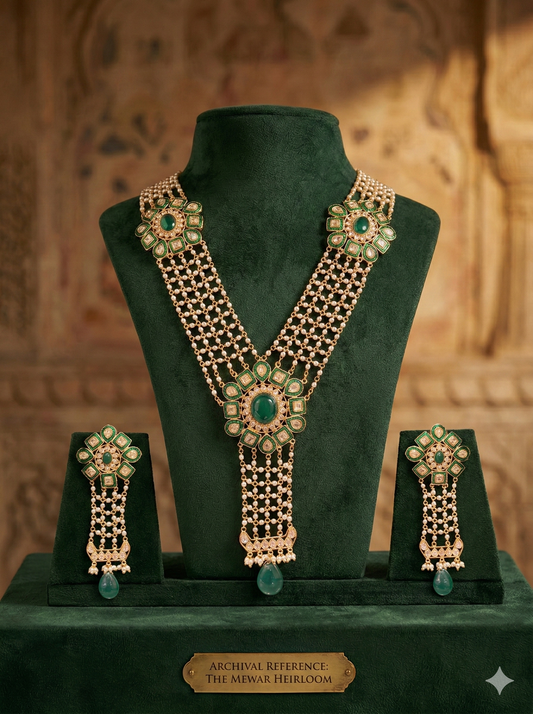 Green Mesh Necklace Set