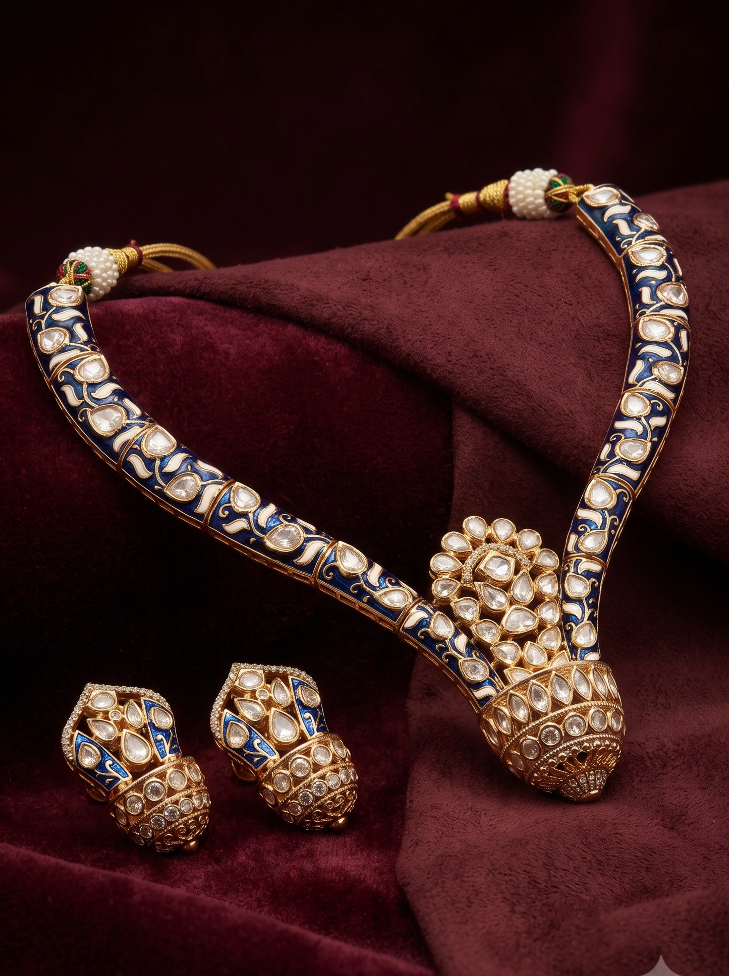Blue Vanam Hasli Set