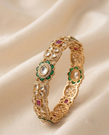 Green Kundan Bracelet