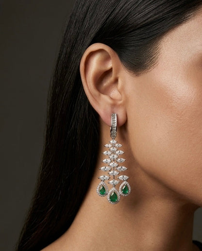 Emerald Cascade Earrings