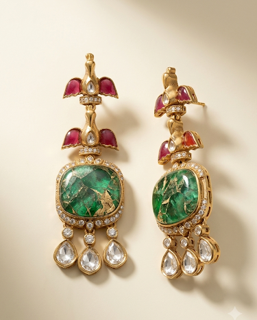 Emerald Majesty Earrings
