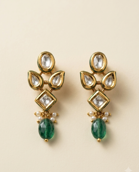Delicate Kundan Earrings