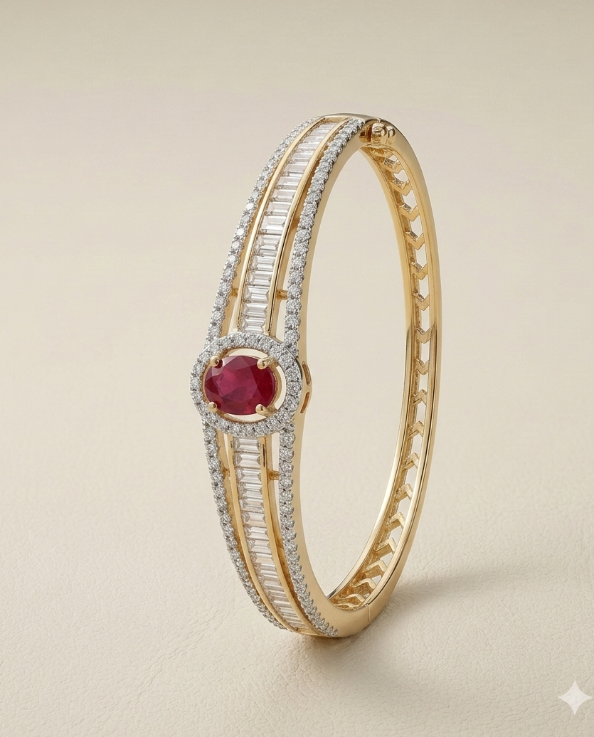 Ruby Elegance Bracelet