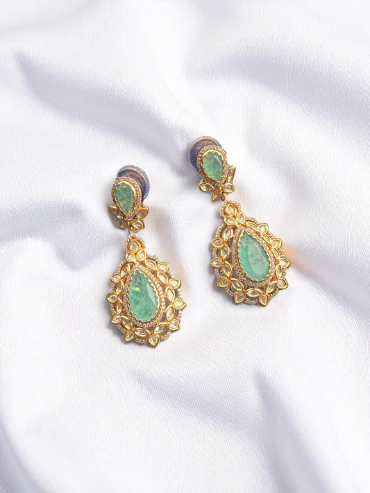 Carved Drop Earrings