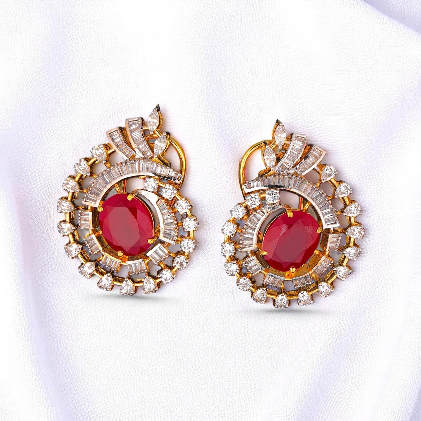 92.5 Silver Scarlet Earrings