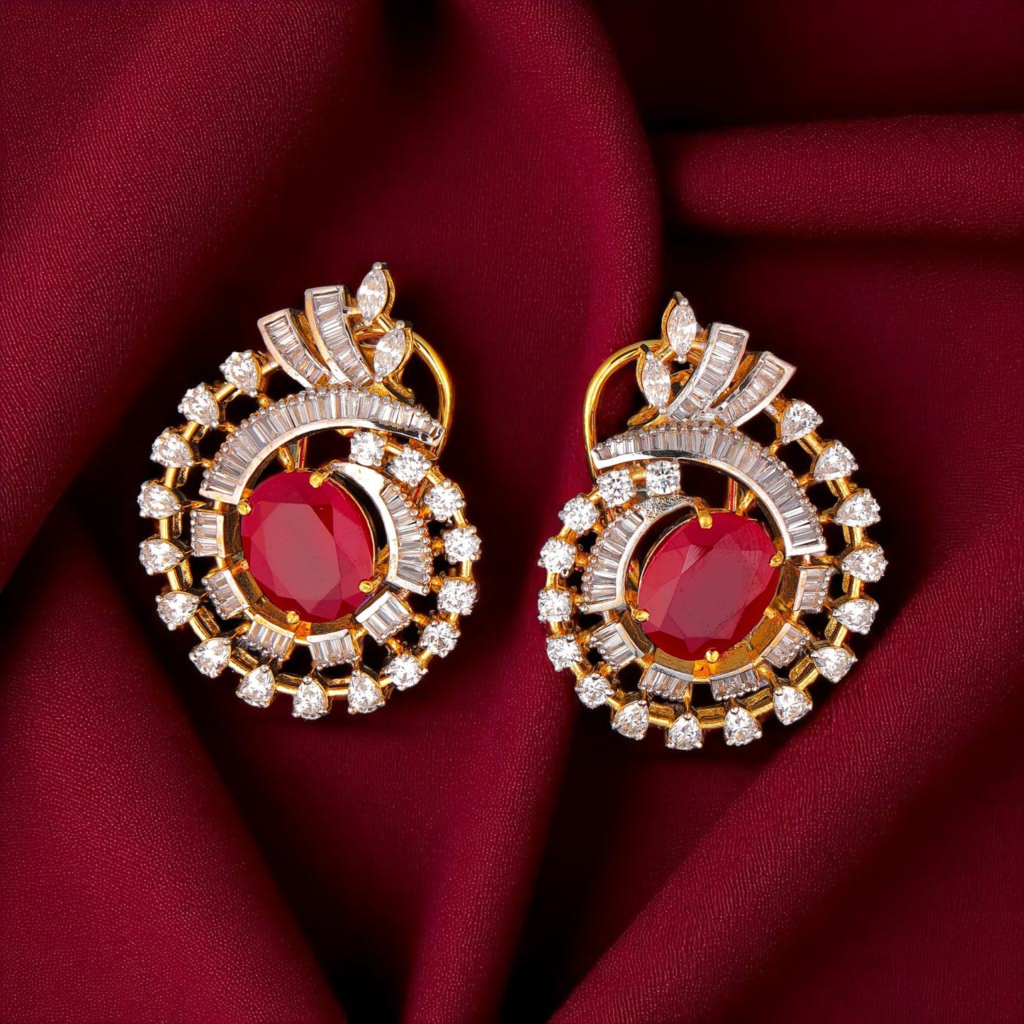 92.5 Silver Scarlet Earrings