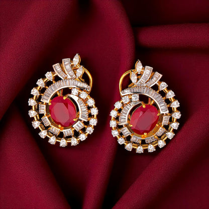 92.5 Silver Scarlet Earrings