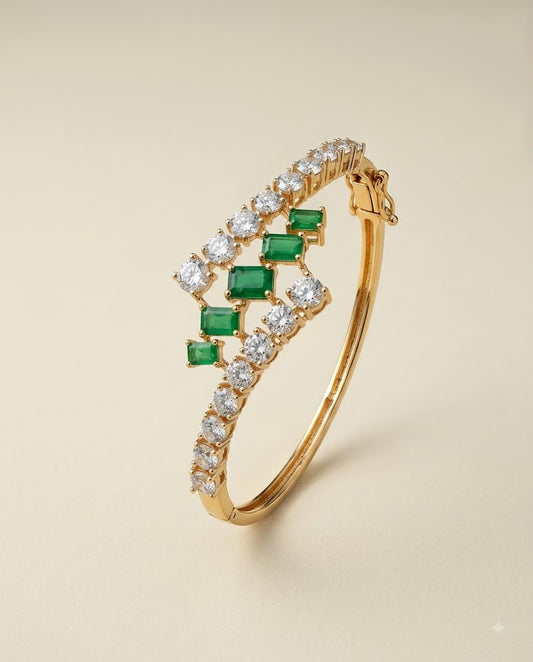 Emerald Cascade Bracelet