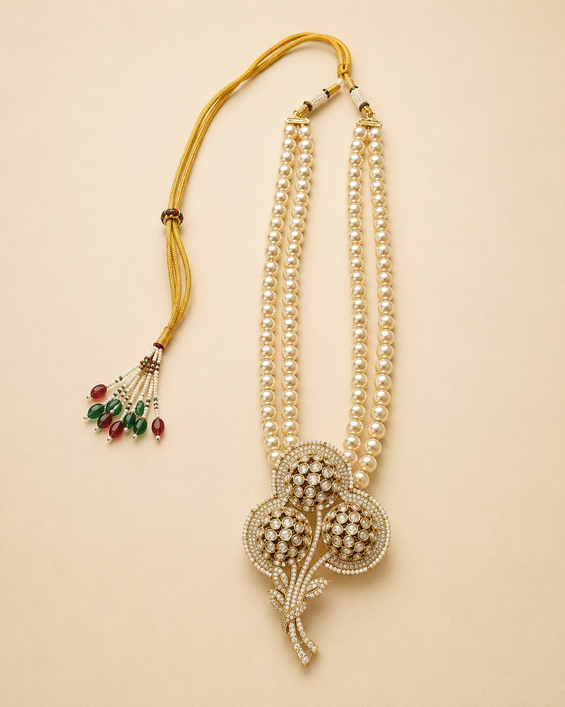 Bloom Motif White Necklace
