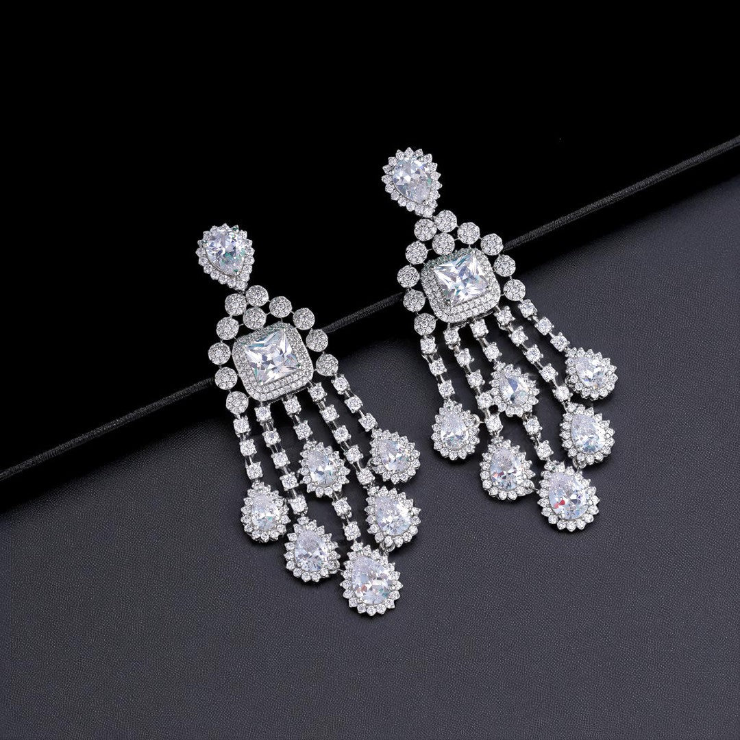 Statement Silver Danglers