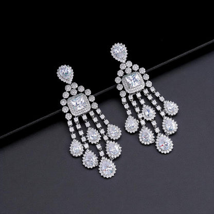 Statement Silver Danglers