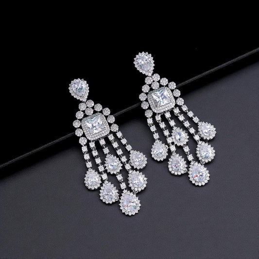 Statement Silver Danglers