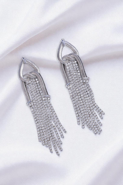 Silver Tassel Danglers