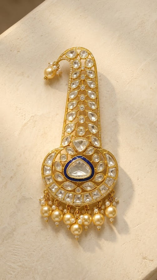 Blue Meena Polki Kilangi