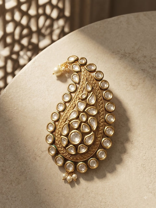 Golden Crescent Polki Kilangi