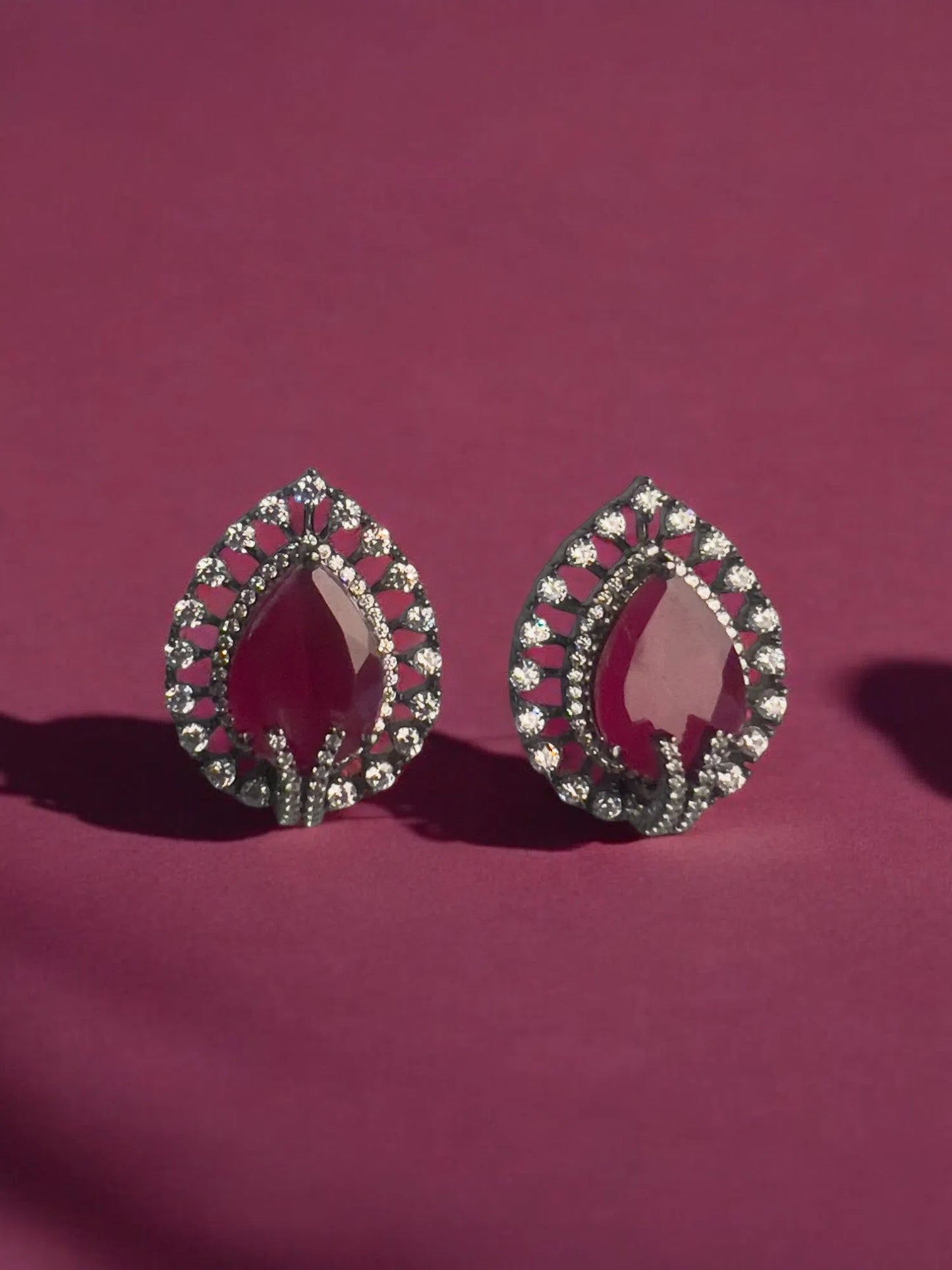 Radiant Ruby Studs