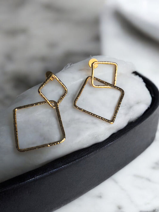 Duo Box Earrings