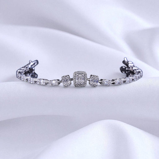 92.5 Emerald-Cut Bracelet