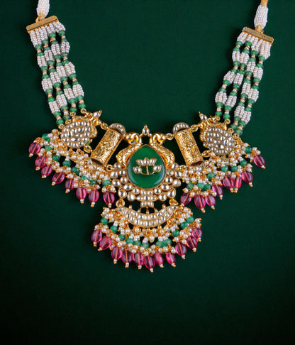 Silver Noor Cascade Necklace