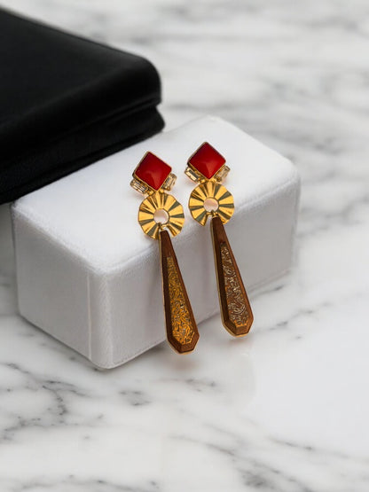 Scarlet Drop Earrings