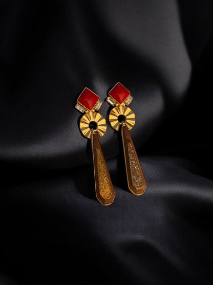 Scarlet Drop Earrings