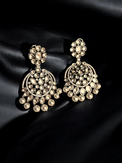 Pearl Chandbali Earrings