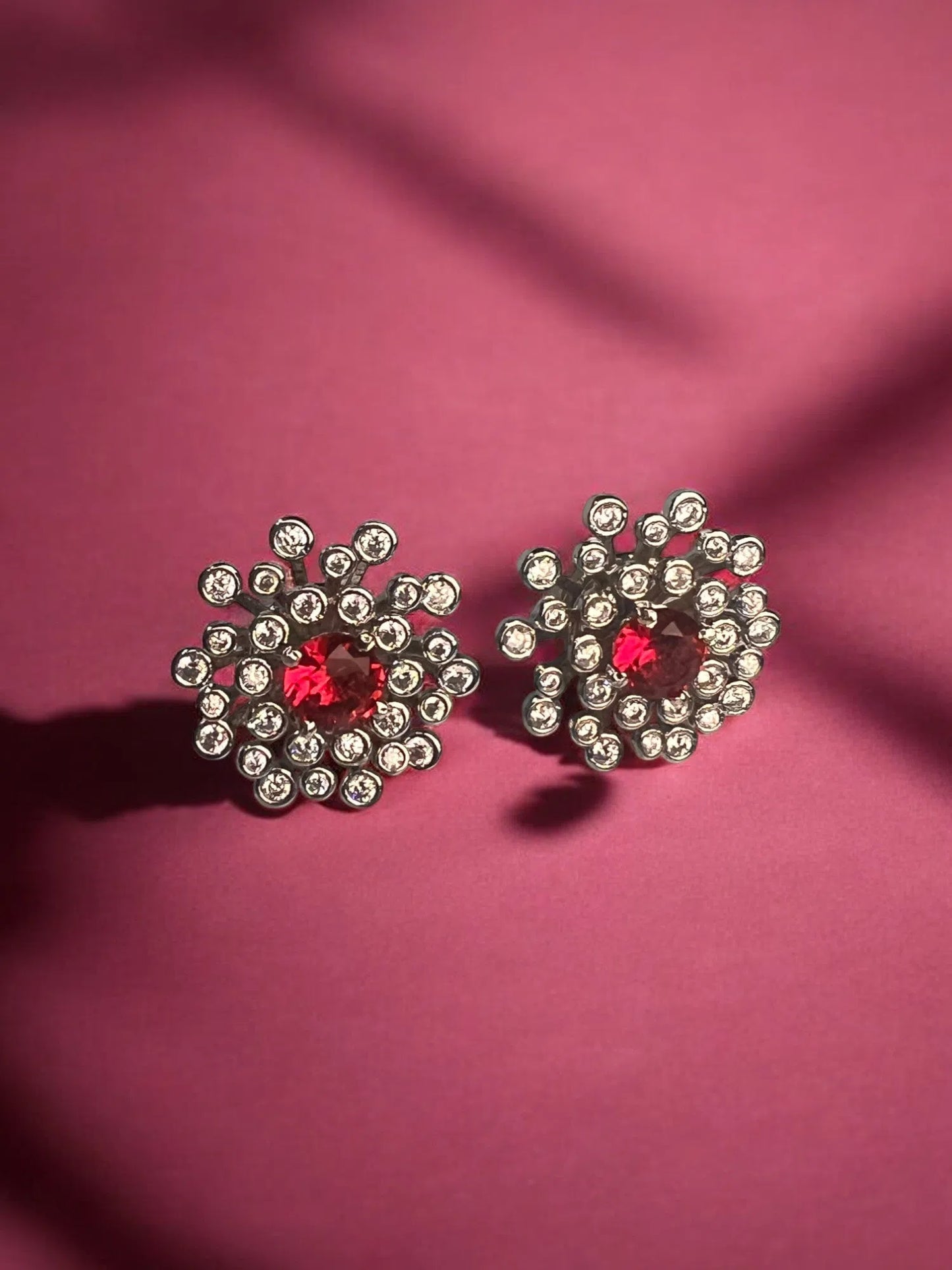 Delicate Ruby Studs