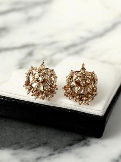 Royal Kundan Pearl Earrings