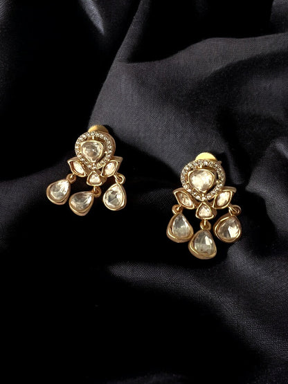 Classic Kundan Drop Earrings