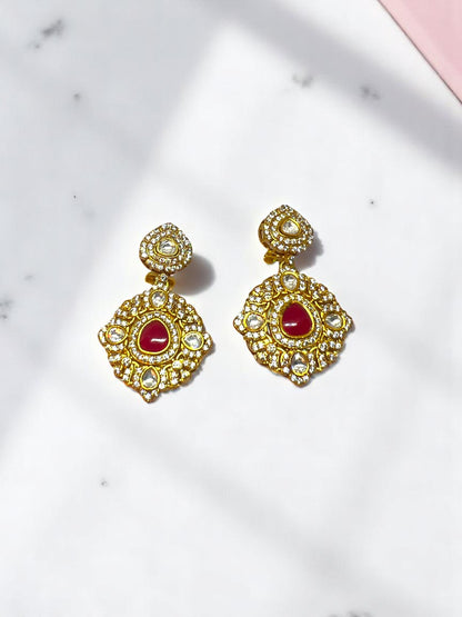 Ruby Drop Earrings