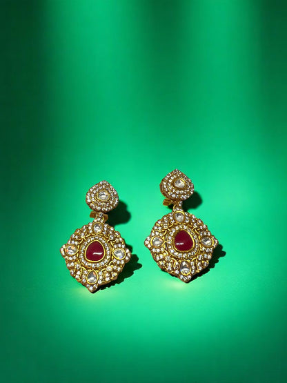 Ruby Drop Earrings