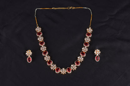 Royal Ruby Necklace Set