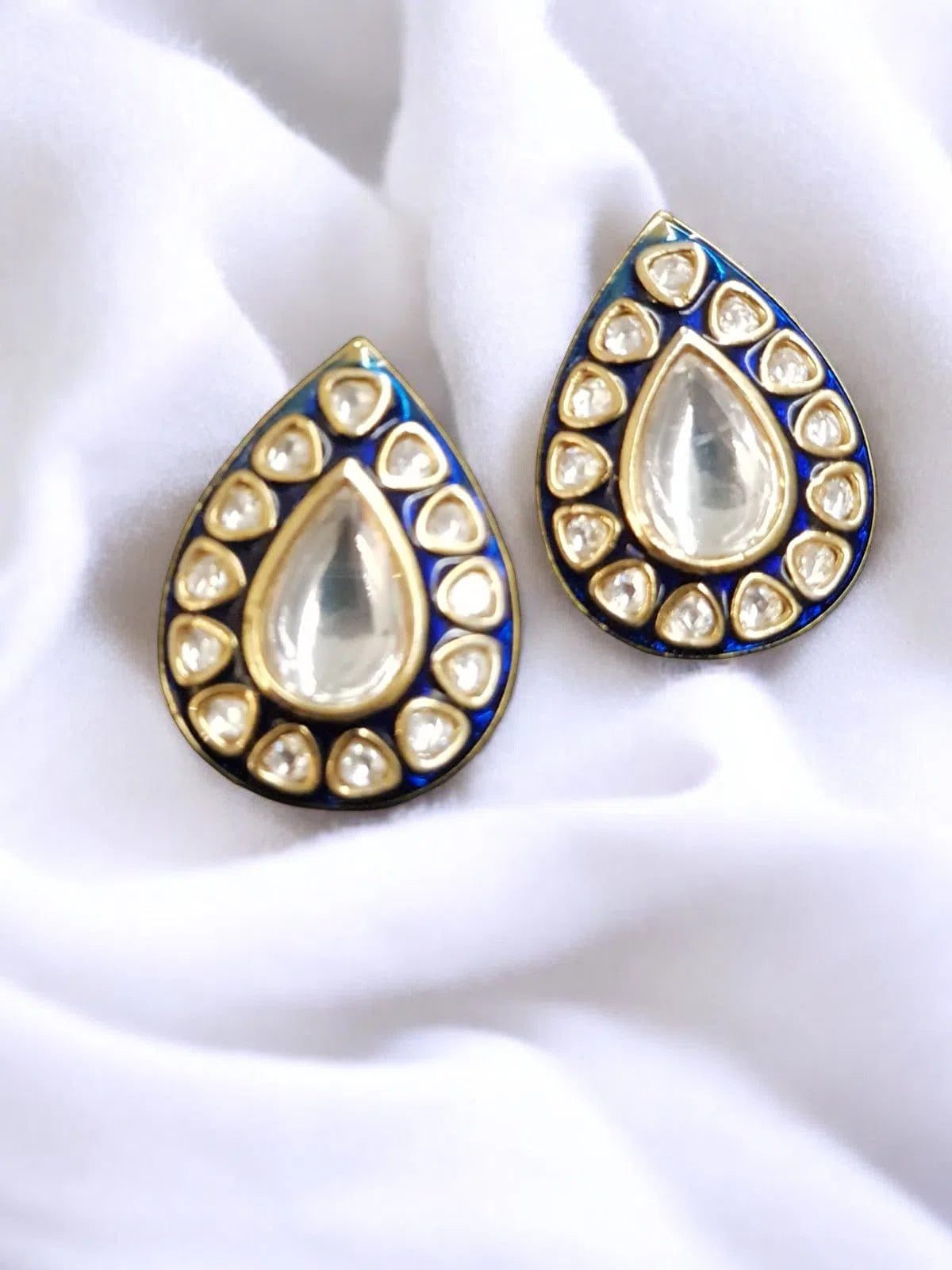 Kundan Meenakari Studs Vogue