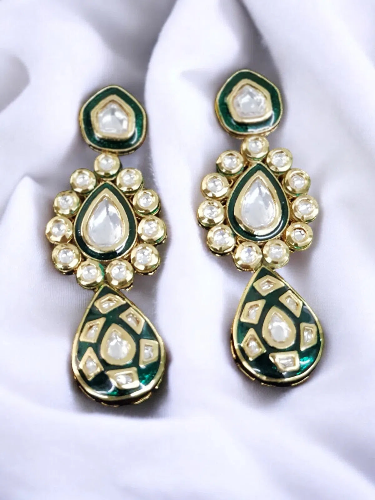 Kundan Drop Earrings Vogue