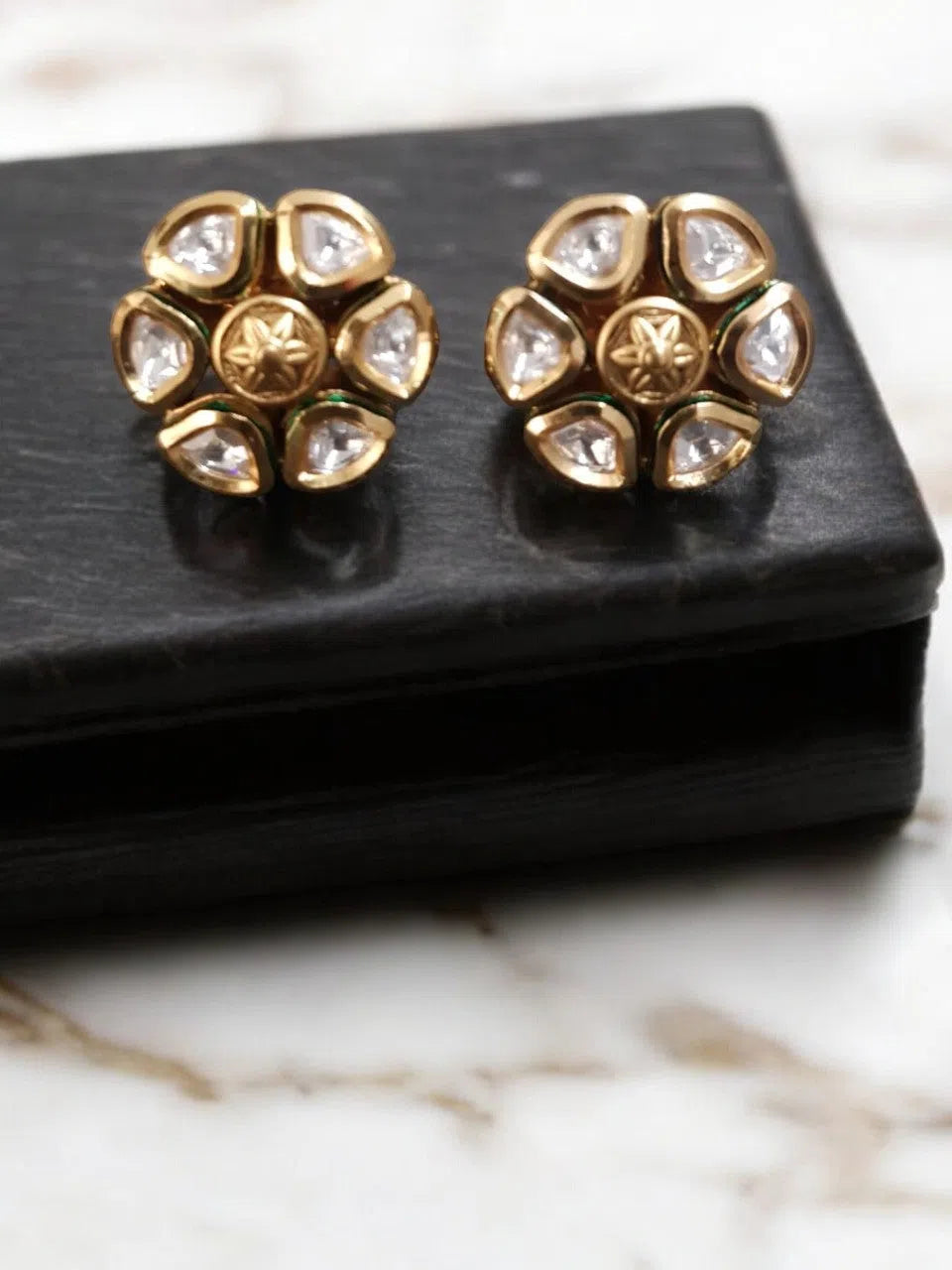 Kundan Handcrafted Studs Vogue