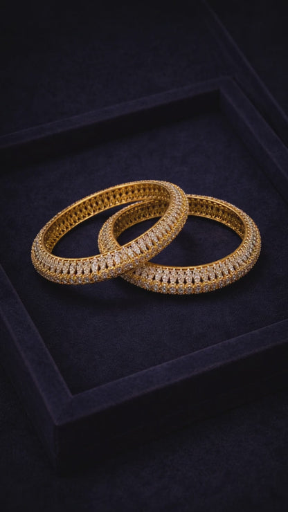 Golden Serenity Bangles