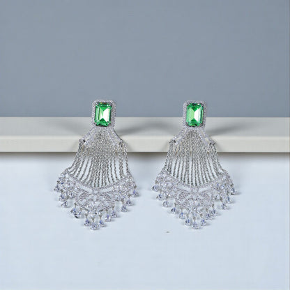 Emerald Symphony Danglers