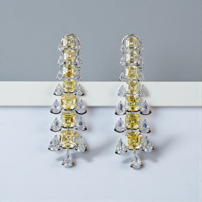 Yellow Sapphire Danglers